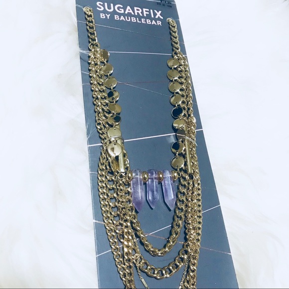 *5 FOR $25*NWT Sugarfix Quartz Statement Necklace - Picture 2 of 4